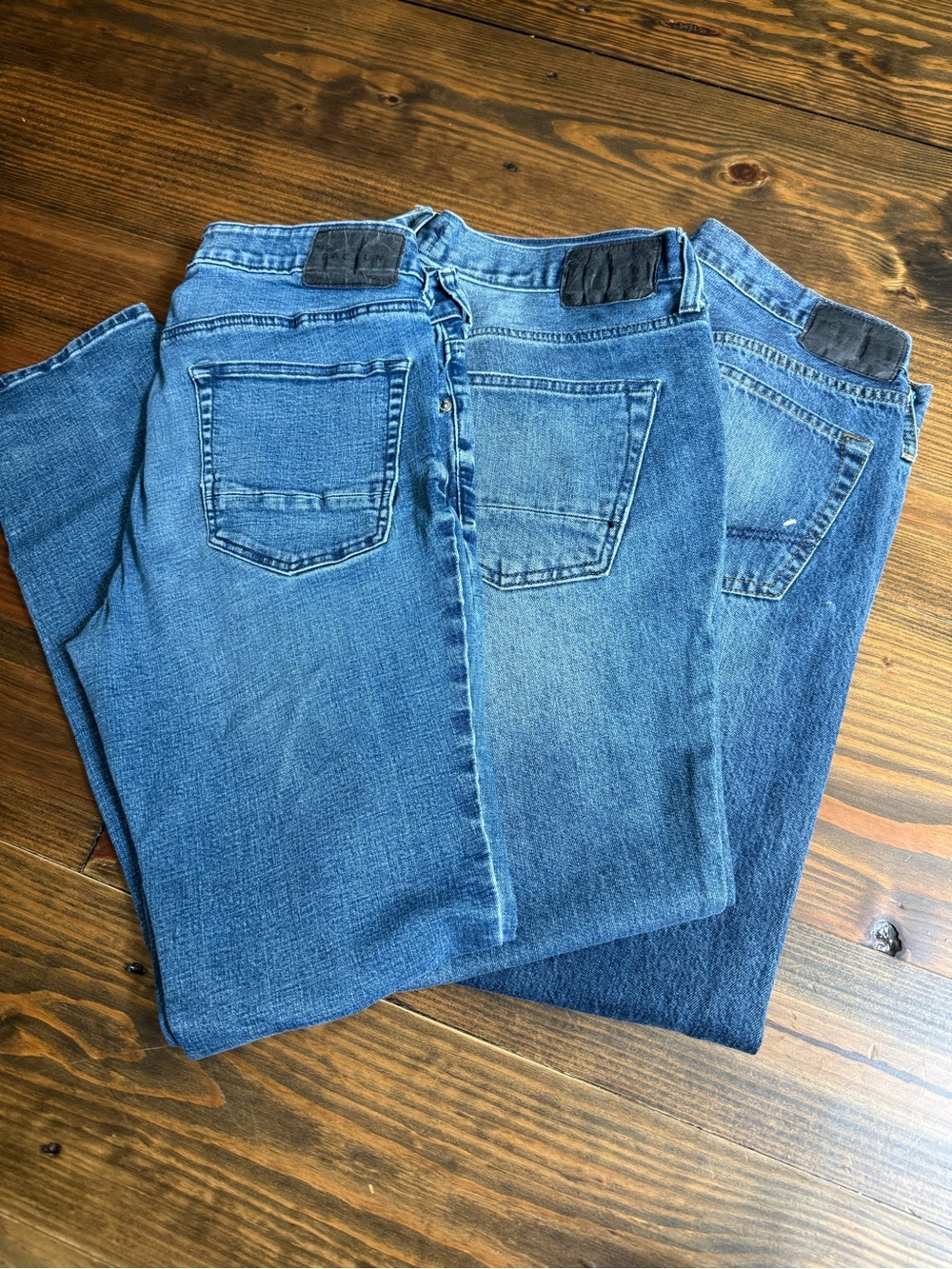 PacSun Men's Blue Straight-Leg Jeans Trio